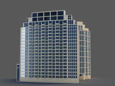 standpoint tower - Dubai 3D model
