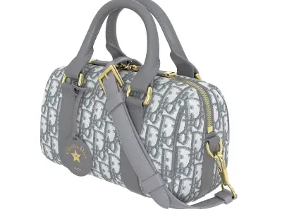 Dior Groove mini Bag Gray Low-poly 3D model