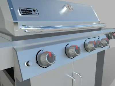 Weber Genesis II S-435 Gas Grill 3D model