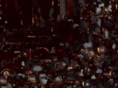 Ornate Golden Plate Armor 3D Model Regal Full Suit Low-poly 3D model