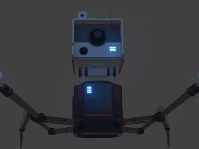 Sci fi Mech Companion Robot 3D model
