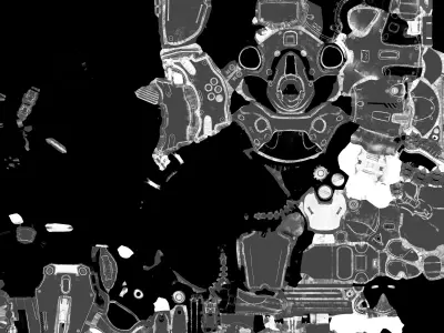 Bone Queen sci-fi Character 3D model