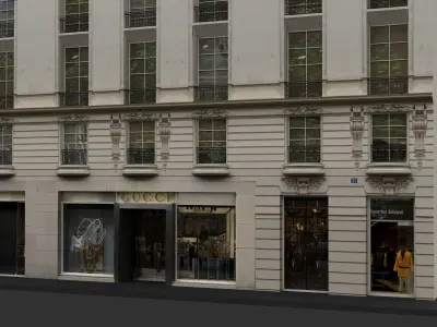 Typical Parisian Apartment 3d Building 06 3D model