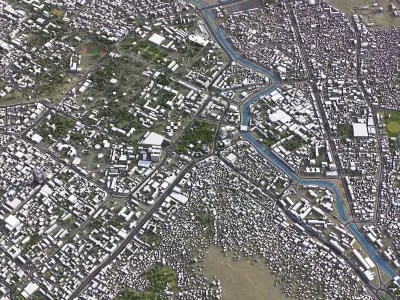 Kabul Low-poly 3D model