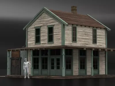 West Wild Home 10 Low-poly 3D model