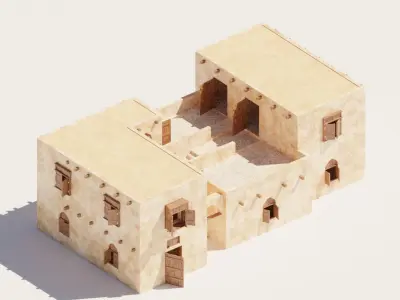 Ancient Desert House 5 3D model
