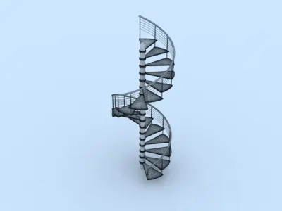 Spiral Stairs 3D model