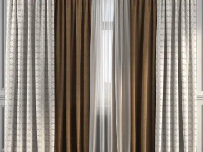 Curtain Set 251 3D model