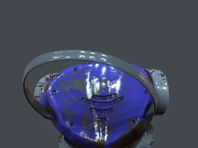 Gas mask helmet 3d model scifi Low-poly 3D model Low-poly Low-poly 3D model get