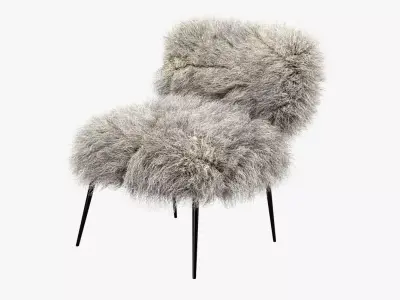 Baxter Nepal Chair White 3D model