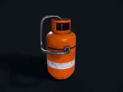 Sci Fi Gas Canister Low-poly 3D model