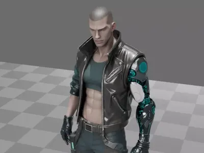 Cyberpunk Street Mercenary 3D model