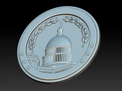 Building capitol coin 3D print model