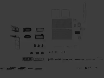 Bathroom Asset Pack 3D model