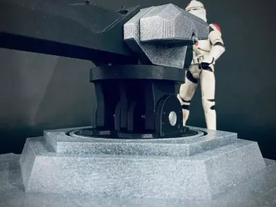 Custom Sci Fi Stationary Railgun 3D print model