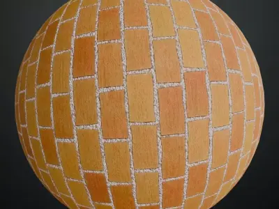 Antique Herringbone Parquet PBR Seamless Texture