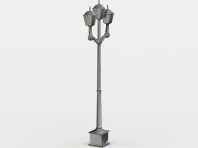 Street light Low-poly 3D model 41