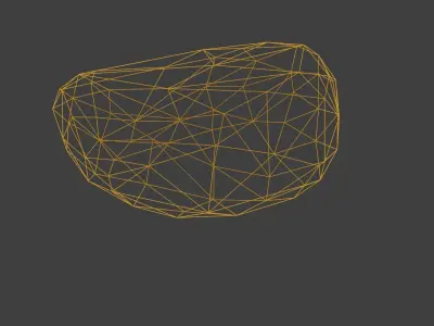 Low Poly Rock 4 polygonal Free low-poly 3D model