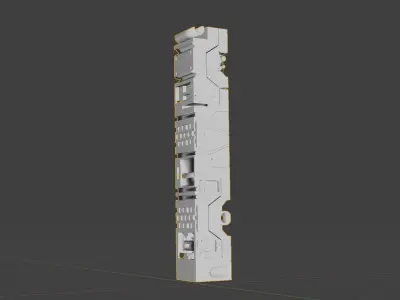 Sci-Fi Hard Surface Pillar 3D print model