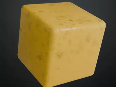 Yellow Metal Painted PBR Seamless Texture