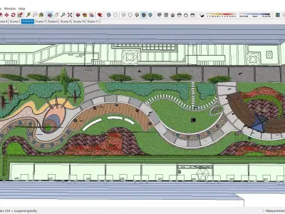 Sketchup Plaza 200 3D model