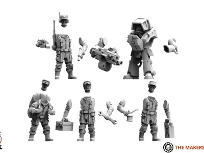 Universal Guard - Experimental War Suit 3D print model