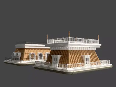 Mansard Roof 3 3D model