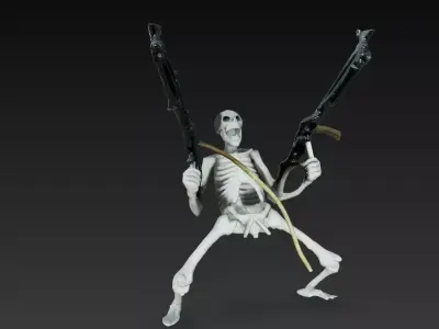 figura de esqueleto de fantasia  3D print model