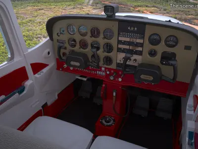  Single Engine Private Airplane Cessna 172 Rigged 