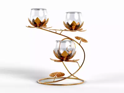 Lotus T- Lite Holder 3D model