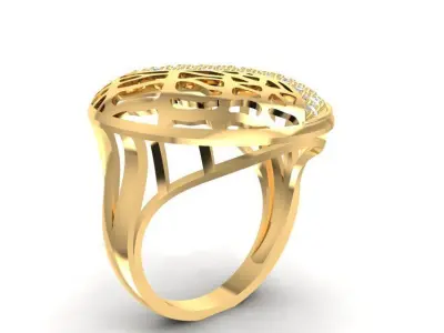 Filigree Diamond Jewelry Set  2076 3D print model