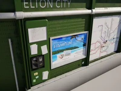 Public Urban City Toilet 3D model