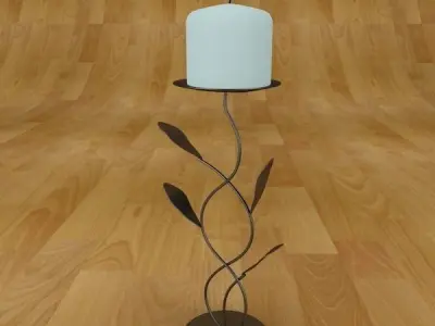 Candelholder Leafs 3D model