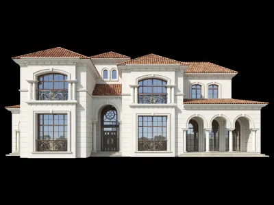 Mediterranean Villa Collection 001 3D Model Pack