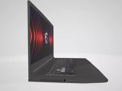 Laptop Msi Thin 15 B13UCX2080VN Low-poly 3D model