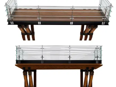 BALCONY AND BALUSTRADE NO2 A 3D model