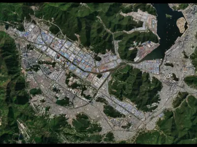 Changwon - South Korea 3D model