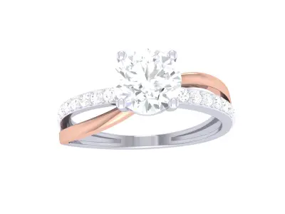  Women Ring MTL 3dm STL OBJ FBX Details 3D print model 60