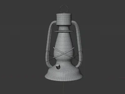 Oil lamp Lantern 3D model