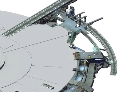 Moon - Battlefield periphery 03 3D model