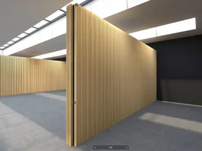 Black and White VR Gallery for Product Showcase 4K Low-poly 3D model