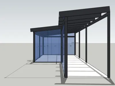 Winter garden 3D model 5