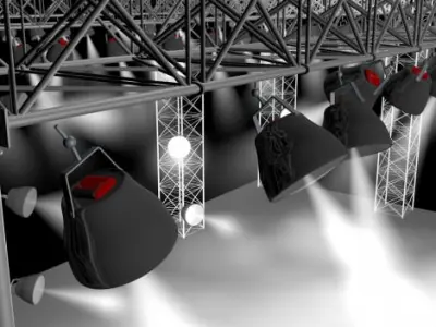 Concert Stage 3D model purchase