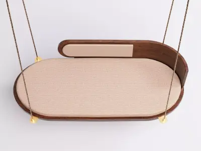 Wooden Swing  Free 3D model
