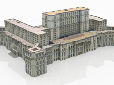 Palace of the Parliament Bucharest Romania 3D model