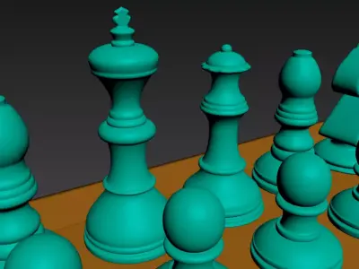 Chess Set 3D Print Model 3D print model