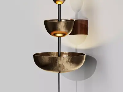  Achille Salvagni Simposio Single Bronze Sconce 3D model