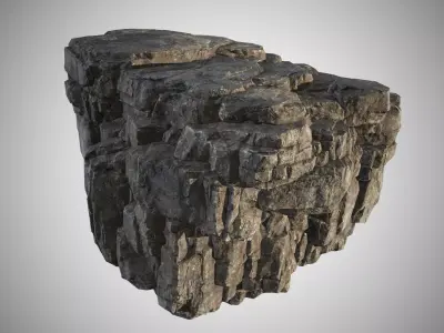 rock stone 01 Low-poly 3D model