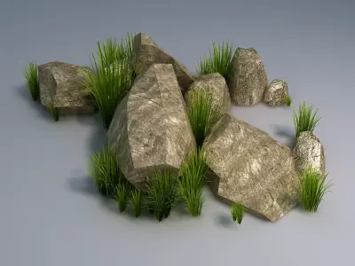 Brushwood - Gravel 03 3D model
