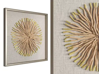 Uttermost Leone Shadow Box Wall Art Low-poly 3D model